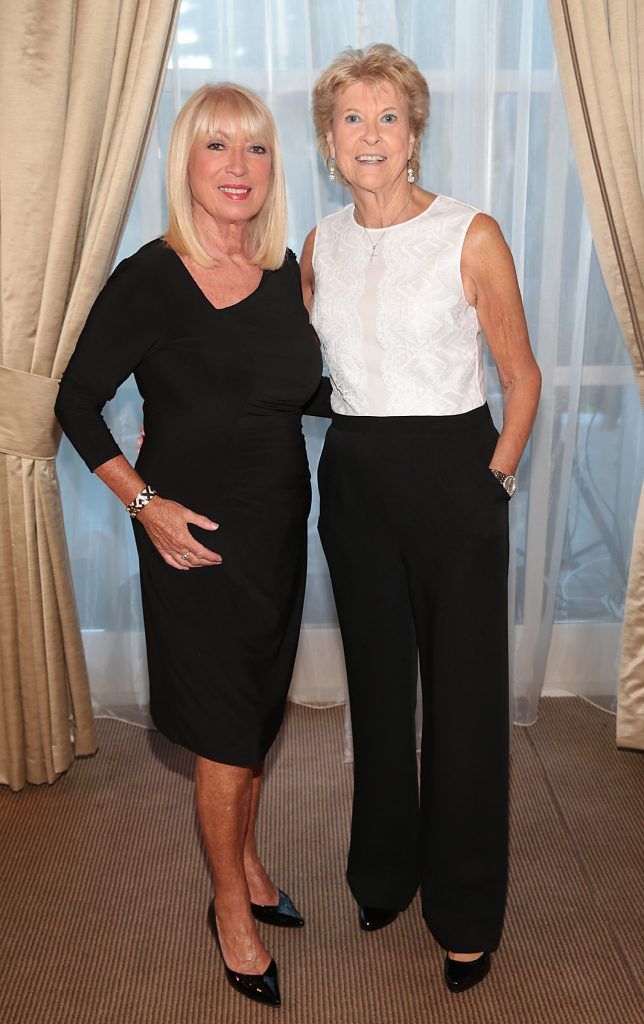 Anne Doyle and Carol Hanna pictured at the Triple celebration for Carol Hanna's Entertainment Agency at the Intercontinental Hotel in Ballsbridge, Dublin. Picture by Brian McEvoy