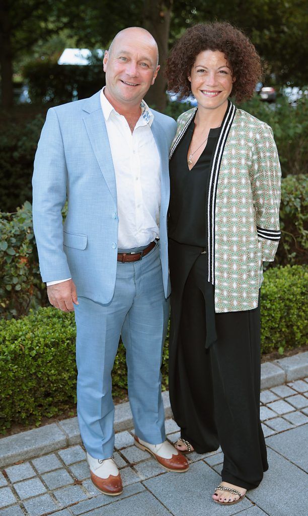 Comedian Alan Short and wife Colette pictured at the Triple celebration for Carol Hanna's Entertainment Agency at the Intercontinental Hotel in Ballsbridge, Dublin. Picture by Brian McEvoy