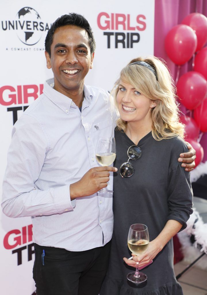 Clint Drieberg and Elaine Leonard at the Universal Pictures special preview screening of Girls Trip at Rathmines Omniplex. Photo Kieran Harnett