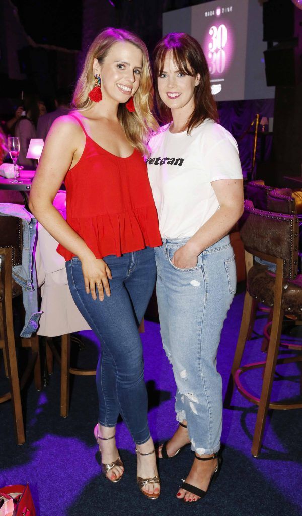 Pictured are (LtoR) Gillian Kavanagh and Kate  McDonald at the 2017 U Magazine 30 under 30 awards in association with Boots in Club 22 in Dublin, 25th July. Photography: Sasko Lazarov/Photocall Ireland