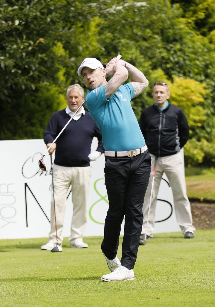 Ronan Keating at the 2017 Marks & Spencer Ireland Marie Keating Foundation Celebrity Golf Classic which took place on the Palmer Course at the K Club. Photo by Kieran Harnett