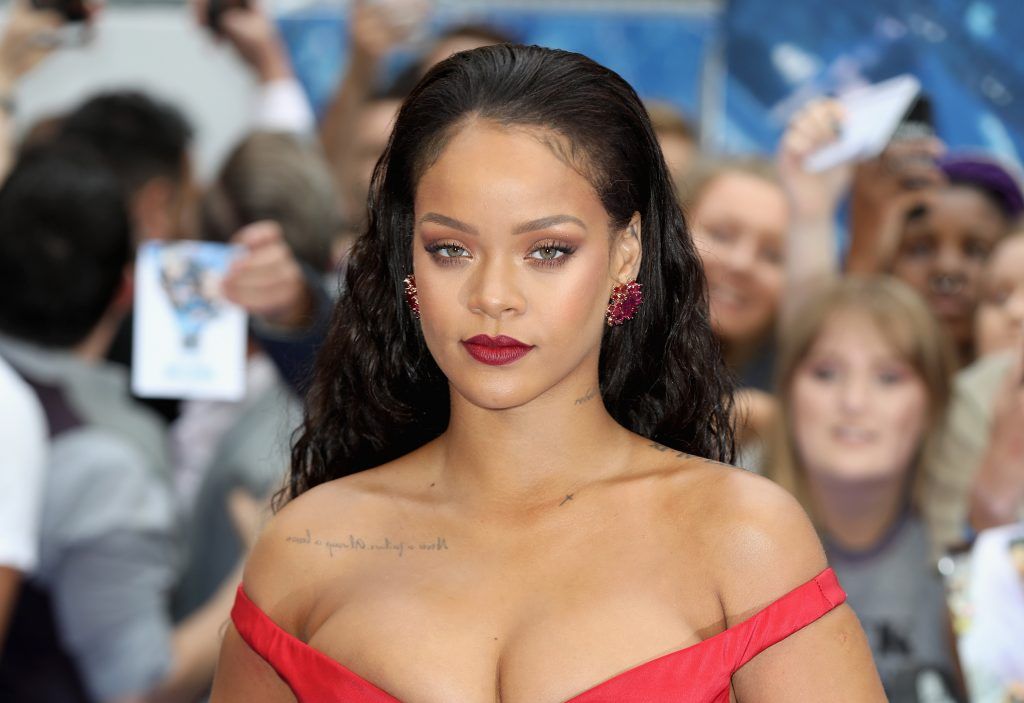 Rihanna attends the "Valerian And The City Of A Thousand Planets" European Premiere at Cineworld Leicester Square on July 24, 2017 in London, England.  (Photo by Tim P. Whitby/Getty Images)