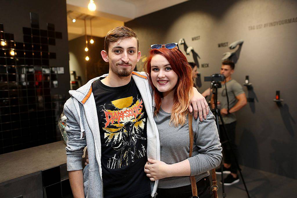 Pictured at the Lynx Find Your Magic Shop for Rob Lipsett's Summer Series chat on South William Street was Leo Forte and Evelyn Moorhouse (27th July 2017). Photo by Julian Behal