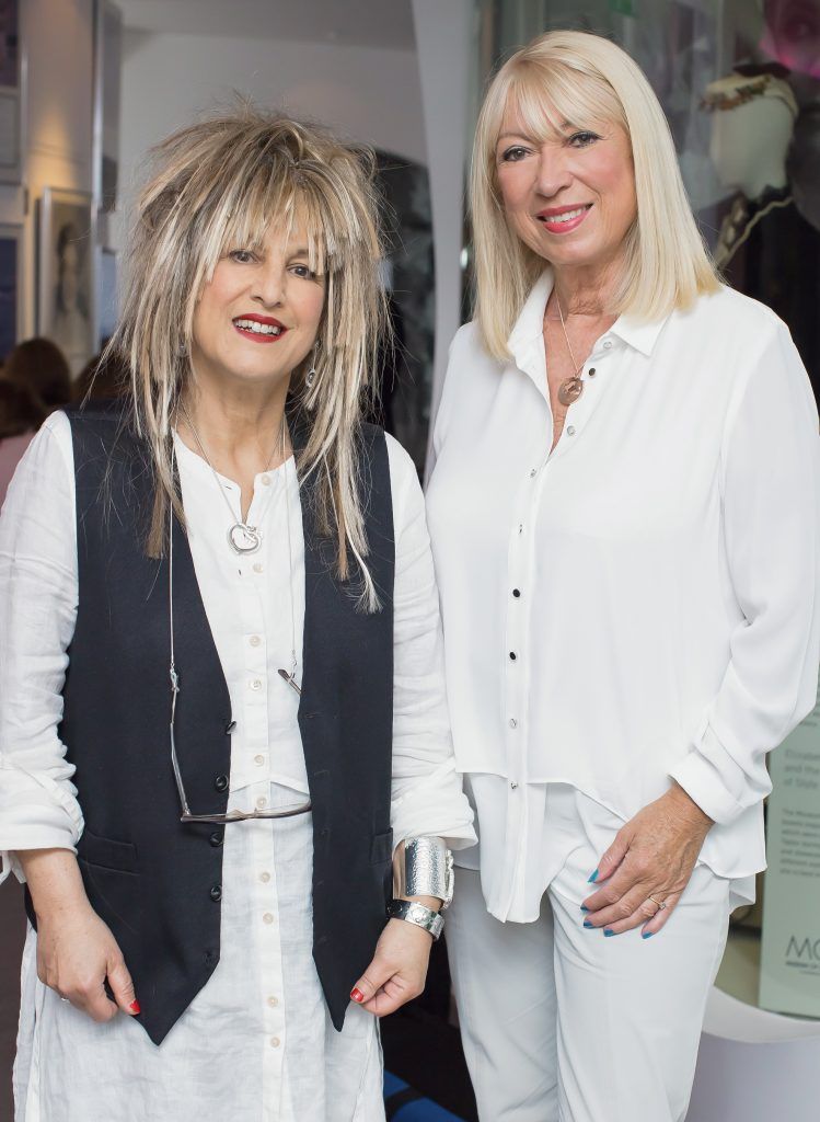 Elizabeth Emanuel & Anne Doyle pictured at ‘Diana – A Fashion Legacy’ exhibition at The Museum of Style Icons at Newbridge Silverware on Monday 31st of July. Photo: Anthony Woods