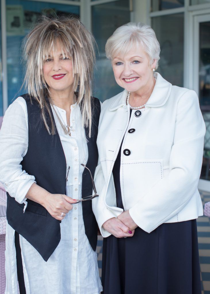 Elizabeth Emanuel & Pauline Doyle pictured at ‘Diana – A Fashion Legacy’ exhibition at The Museum of Style Icons at Newbridge Silverware on Monday 31st of July. Photo: Anthony Woods