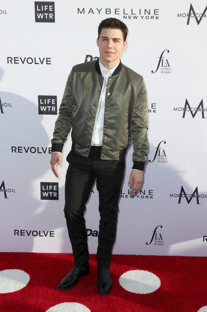 Actor Nolan Gerard Funk attends the Daily Front Row's 3rd Annual Fashion Los Angeles Awards at Sunset Tower Hotel on April 2, 2017 in West Hollywood, California.  (Photo by Frederick M. Brown/Getty Images)