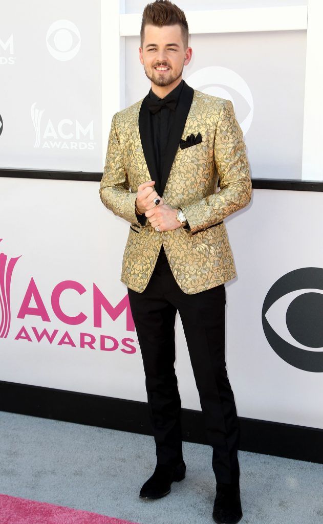 Chase Bryant arrives for the 52nd Academy of Country Music Awards on April 2, 2017, at the T-Mobile Arena in Las Vegas, Nevada. (Photo TOMMASO BODDI/AFP/Getty Images)