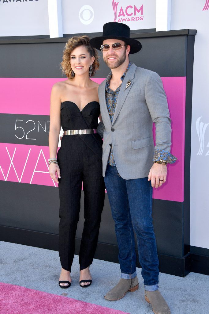 Alex White (L) and recording artist Drake White attend the 52nd Academy Of Country Music Awards at Toshiba Plaza on April 2, 2017 in Las Vegas, Nevada.  (Photo by Frazer Harrison/Getty Images)