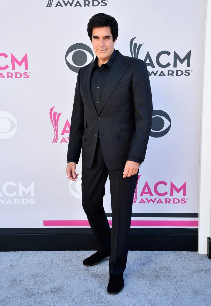 Magician David Copperfield attends the 52nd Academy Of Country Music Awards at Toshiba Plaza on April 2, 2017 in Las Vegas, Nevada.  (Photo by Frazer Harrison/Getty Images)