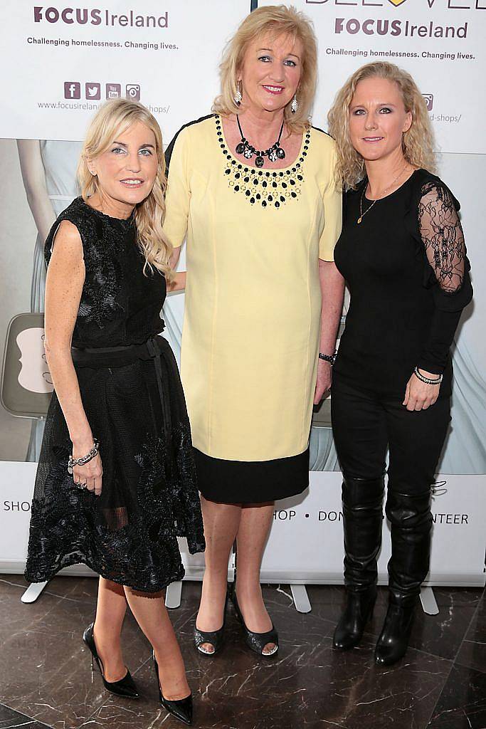 Cliona Crowley, Aileeen O Meara and Rachel Glennon at the 2nd Annual Focus Ireland Charity Lunch at Geisha Restaurant, Malahide. Picture by Brian McEvoy