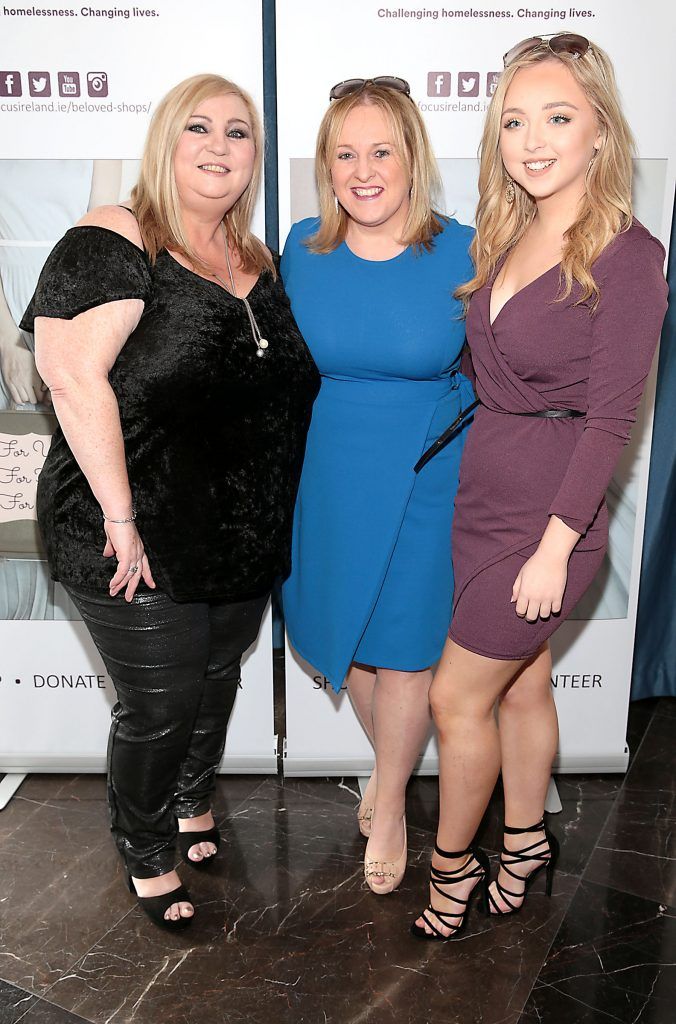 Sharon McCarthy, Lorraine Gavin and Emma Gavin at the 2nd Annual Focus Ireland Charity Lunch at Geisha Restaurant, Malahide. Picture by Brian McEvoy