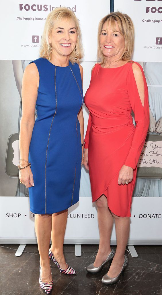 Kay Hutton and Helen Cox at the 2nd Annual Focus Ireland Charity Lunch at Geisha Restaurant, Malahide. Picture by Brian McEvoy