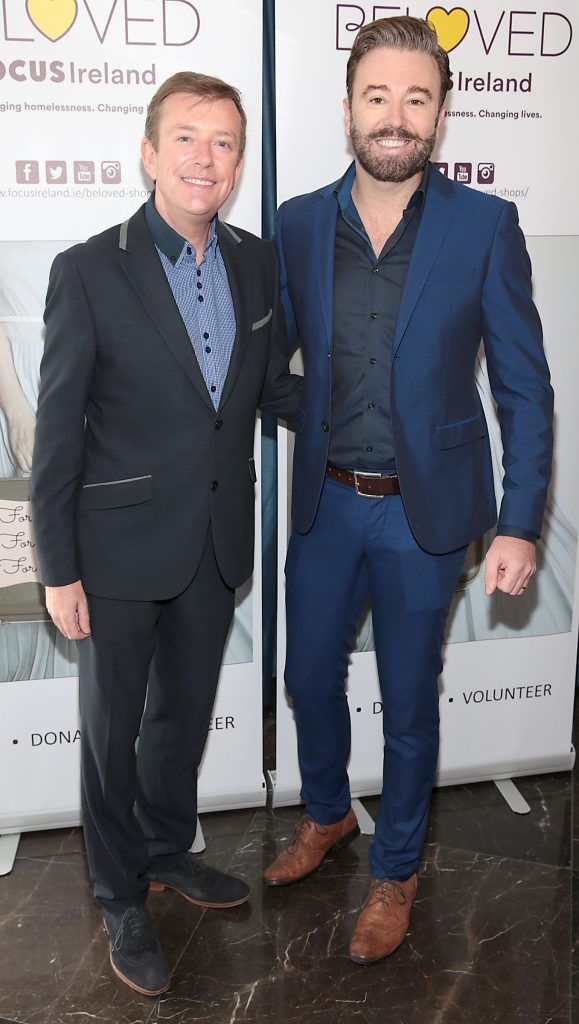 Alan Hughes and Karl Broderick at the 2nd Annual Focus Ireland Charity Lunch at Geisha Restaurant, Malahide. Picture by Brian McEvoy