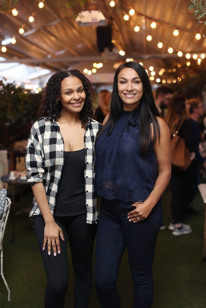 Pictured at the Schuh SS17 Launch in House, Dublin was L-R Samantha Mumba and Gail Kaneswaran. Highlights included collections from Schuh, Puma, Reebok, Adidas, MissGuided and others. Photo by Julien Behal