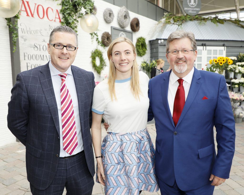 David Barker, Natalya Coyle and Donal O'Brien at the exclusive launch of AVOCA Dunboyne in the beautiful surrounds of the brand-new store on Tuesday 4th April. The event was attended by key lifestyle media, social influencers and stylists-photo Kieran Harnett