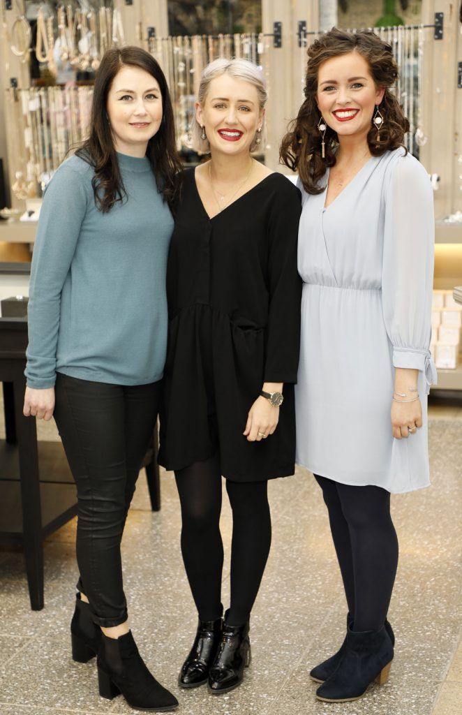 Michelle Carton, Hannah Whelan and Lynn Foran at the exclusive launch of AVOCA Dunboyne in the beautiful surrounds of the brand-new store on Tuesday 4th April. The event was attended by key lifestyle media, social influencers and stylists-photo Kieran Harnett