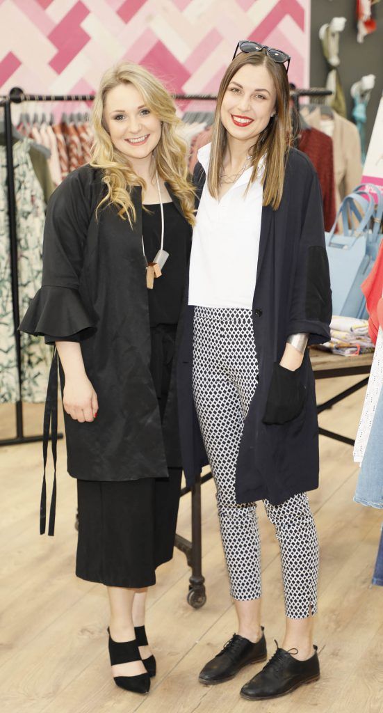 Susannah Hill and Ciara McDonald at the exclusive launch of AVOCA Dunboyne in the beautiful surrounds of the brand-new store on Tuesday 4th April. The event was attended by key lifestyle media, social influencers and stylists-photo Kieran Harnett