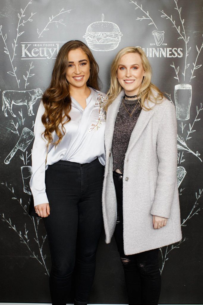 Alison Rothwell and Alana Laverty pictured at an event in the Open Gate Brewery to celebrate the new partnership between multi award winning meat supplier, Kettyle Irish Foods and beer giant, Guinness, 04/04/17. Picture Andres Poveda