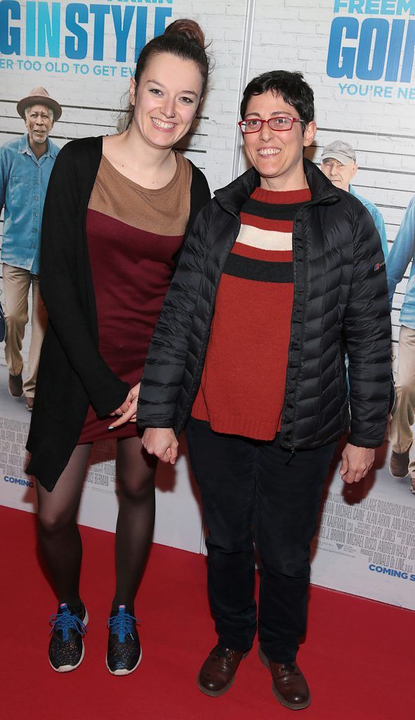 Laura Abellan and Laura Burguete pictured at the special preview screening of Going In Style at Omniplex, Rathmines, Dublin. Picture: Brian McEvoy
