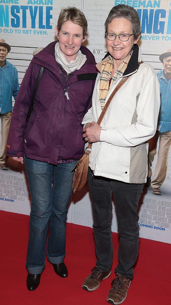 Mary Royle and Annie McCarthy pictured at the special preview screening of Going In Style at Omniplex, Rathmines, Dublin. Picture: Brian McEvoy