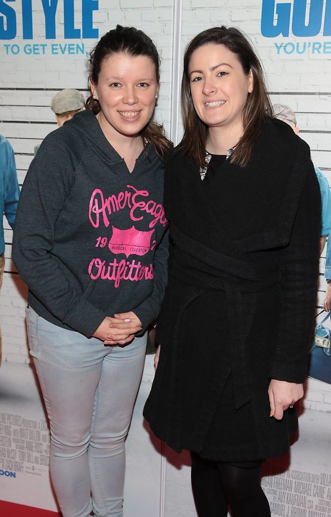 Nicola Brennan and Zara O Brien pictured at the special preview screening of Going In Style at Omniplex, Rathmines, Dublin. Picture: Brian McEvoy