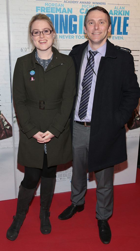Michelle Woods and Conor Glynn pictured at the special preview screening of Going In Style at Omniplex, Rathmines, Dublin. Picture: Brian McEvoy