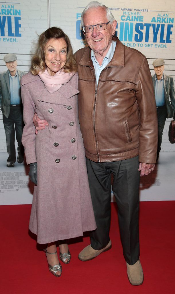 Sheila Hamson and Seamus Smith pictured at the special preview screening of Going In Style at Omniplex, Rathmines, Dublin. Picture: Brian McEvoy