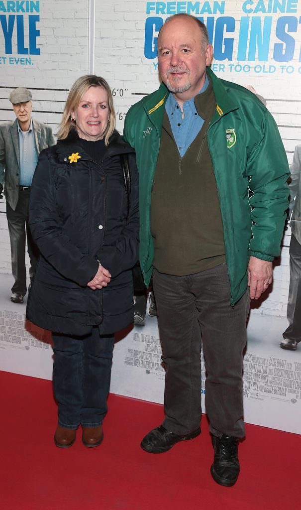 Christine Mccann and Billy McCann pictured at the special preview screening of Going In Style at Omniplex, Rathmines, Dublin. Picture: Brian McEvoy