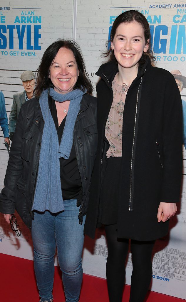 Catherien O Brien and Sadhbh Brosnan pictured at the special preview screening of Going In Style at Omniplex, Rathmines, Dublin. Picture: Brian McEvoy