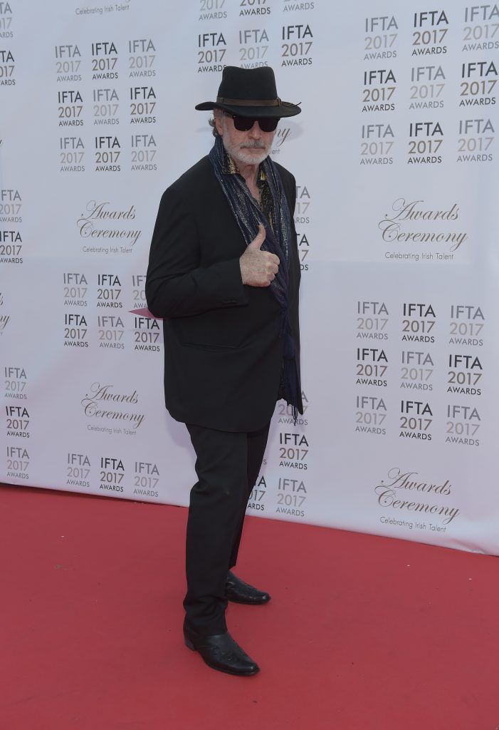 Patrick Bergin arriving on the red carpet for the IFTA Awards 2017 at the Mansion House, Dublin.
Photo by Michael Chester