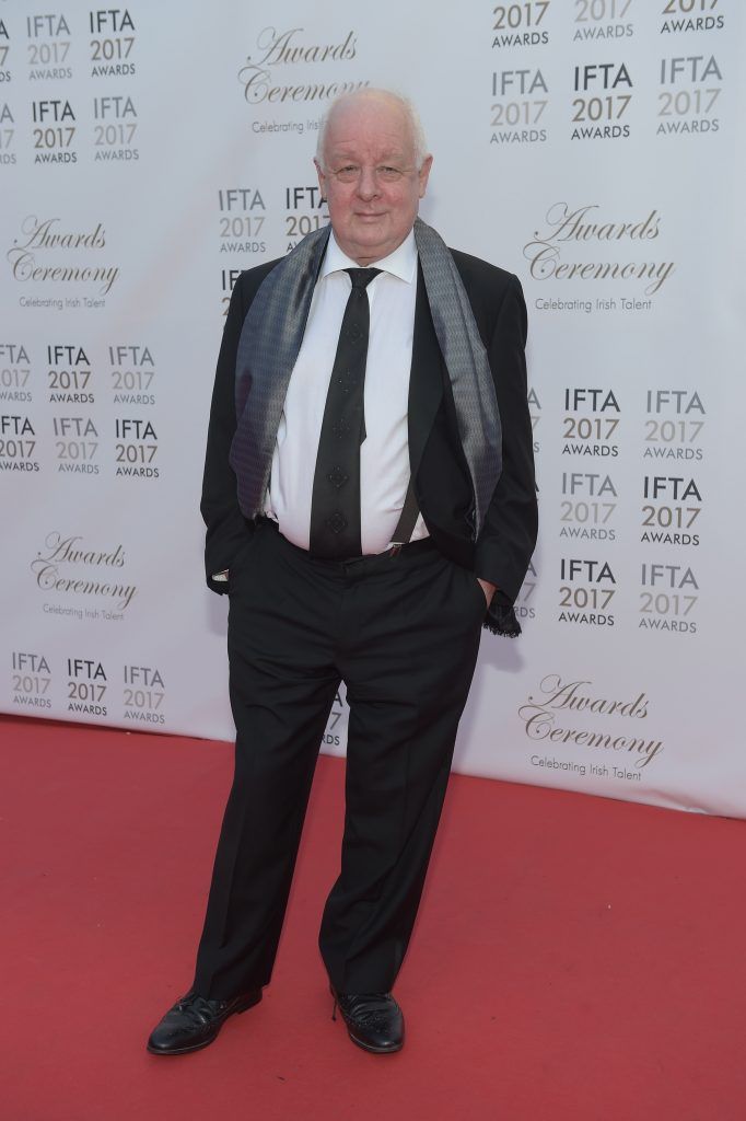 Jim Sheridan arriving on the red carpet for the IFTA Awards 2017 at the Mansion House, Dublin.
Photo by Michael Chester