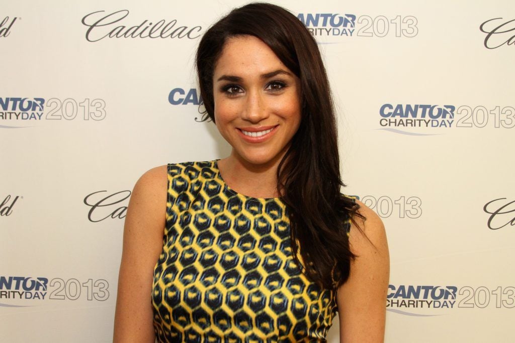 Meghan Markle attends the Annual Charity Day Hosted By Cantor Fitzgerald And BGC at the Cantor Fitzgerald Office on September 11, 2013 in New York, United States.  (Photo by Mike McGregor/Getty Images for Cantor Fitzgerald)