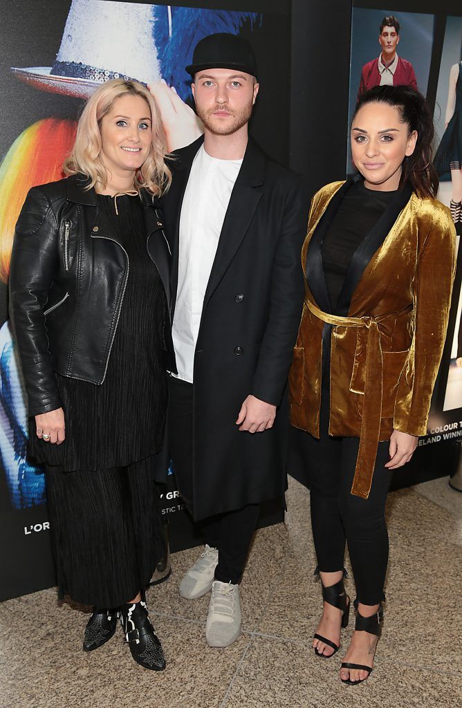 Michelle Field, Daire Lalor and Niamh O Connor at the L'Oreal Colour Trophy 2017 Semi Final event in the O'Reilly Hall, UCD, Dublin. Pic by Brian McEvoy