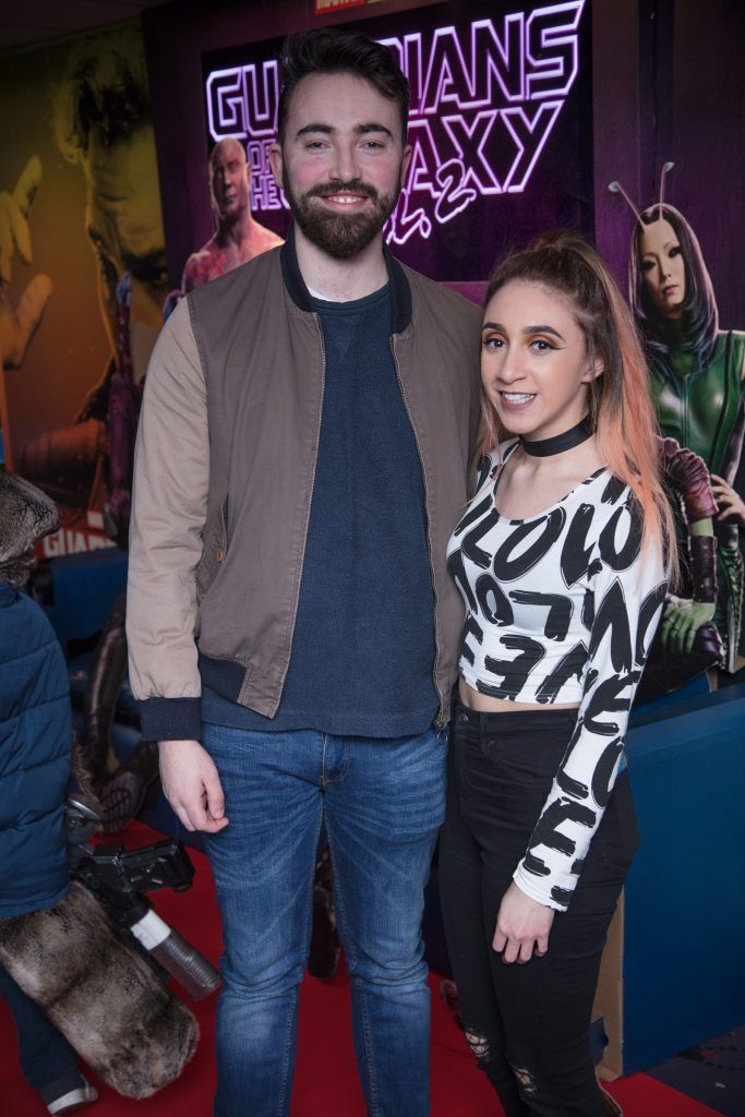 Craig Donegan & Rachel Green pictured at the Special Preview Screening of Marvel's Guardians Of The Galaxy Vol. 2 at Cineworld Cinemas, April 25. Photo: Anthony Woods