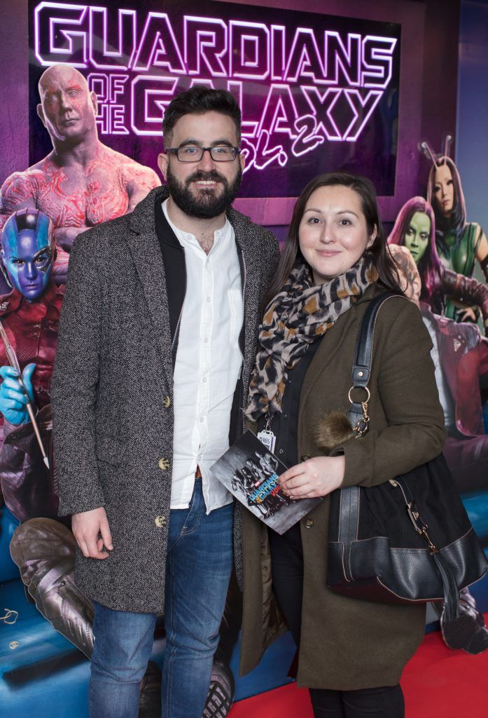 Laura Downing & Patrick Kavanagh pictured at the Special Preview Screening of Marvel's Guardians Of The Galaxy Vol. 2 at Cineworld Cinemas, April 25. Photo: Anthony Woods