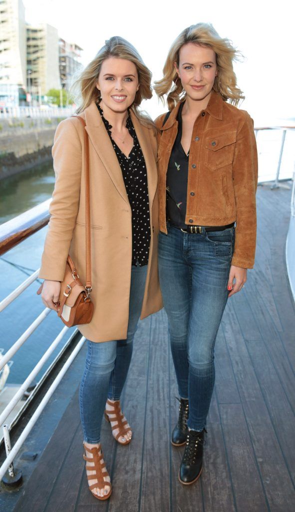Ailbhe Garrihy and Aoibhinn Garrihy pictured at the launch event for the musical Angela's Ashes which premieres at the Bord Gais Energy Theatre in Dublin this July. Picture: Brian McEvoy