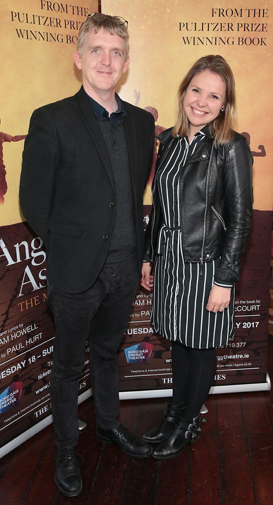 Ciaran Walsh and Annabel Bass pictured at the launch event for the musical Angela's Ashes which premieres at the Bord Gais Energy Theatre in Dublin this July. Picture: Brian McEvoy