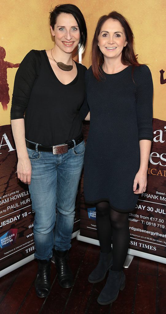 Shani Williams and Brenda Kerr pictured at the launch event for the musical Angela's Ashes which premieres at the Bord Gais Energy Theatre in Dublin this July. Picture: Brian McEvoy