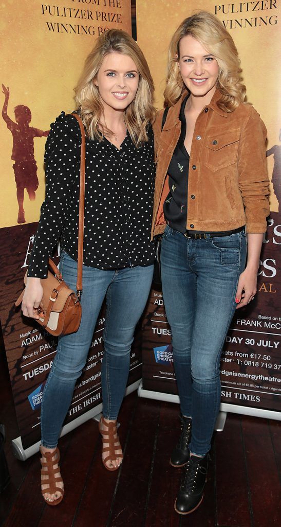 Ailbhe Garrihy and Aoibhin Garrihy pictured at the launch event for the musical Angela's Ashes which premieres at the Bord Gais Energy Theatre in Dublin this July. Picture: Brian McEvoy