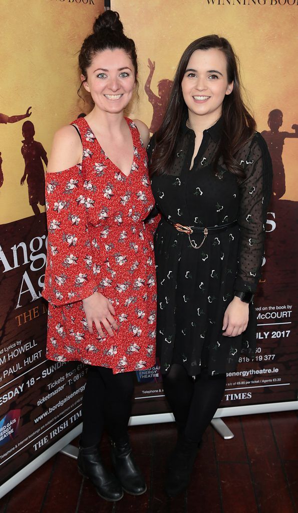 Claire Mullane and Saoirse Smith pictured at the launch event for the musical Angela's Ashes which premieres at the Bord Gais Energy Theatre in Dublin this July. Picture: Brian McEvoy