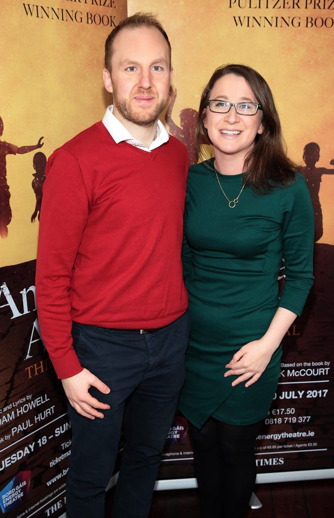 Bryn Williams and Ailis Cahalan pictured at the launch event for the musical Angela's Ashes which premieres at the Bord Gais Energy Theatre in Dublin this July. Picture: Brian McEvoy