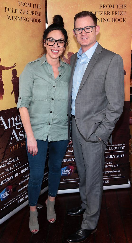 Heather Handley and Shay McManus pictured at the launch event for the musical Angela's Ashes which premieres at the Bord Gais Energy Theatre in Dublin this July. Picture: Brian McEvoy