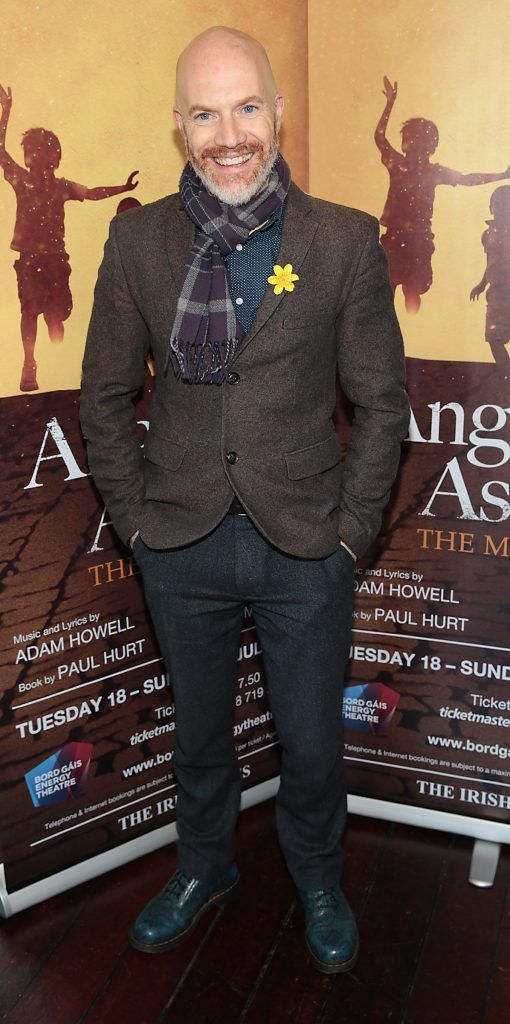 Bryan Burroughs pictured at the launch event for the musical Angela's Ashes which premieres at the Bord Gais Energy Theatre in Dublin this July. Picture: Brian McEvoy