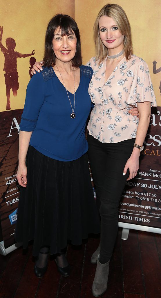 Zuilmah Lee and Rebecca Lee pictured at the launch event for the musical Angela's Ashes which premieres at the Bord Gais Energy Theatre in Dublin this July. Picture: Brian McEvoy