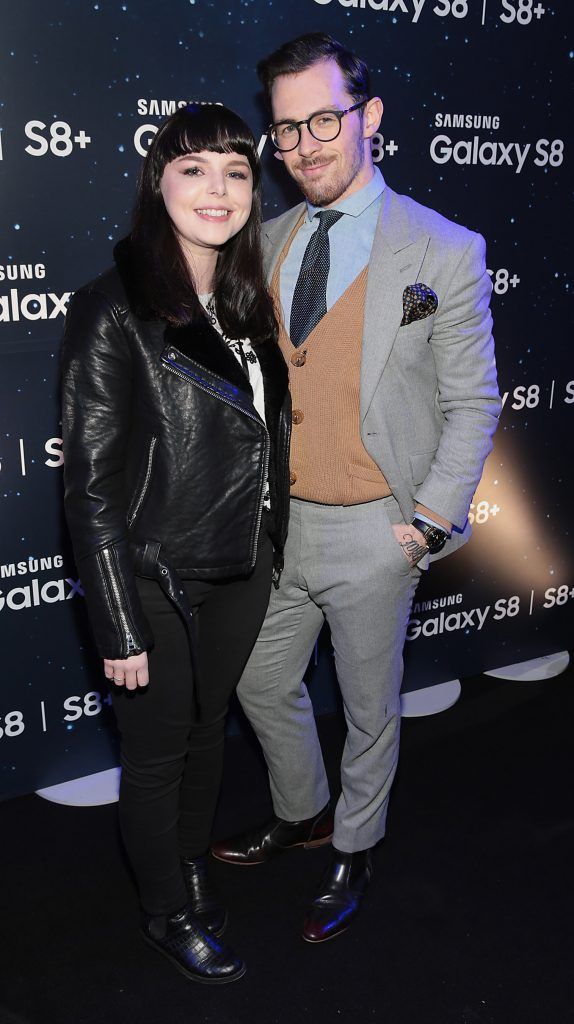 Michelle Doyle and Damien Broderick pictured at the launch event for the new Samsung Galaxy S8 and S8+ at the RHK, Dublin. Pic: Brian McEvoy