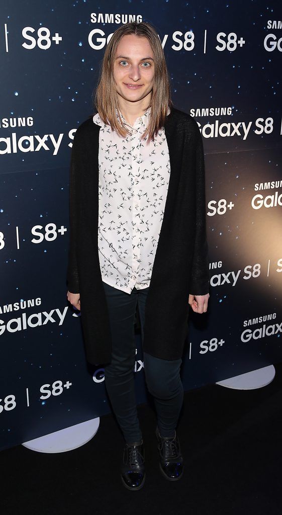 Ramona Biscoveanu  pictured at the launch event for the new Samsung Galaxy S8 and S8+ at the RHK, Dublin. Pic: Brian McEvoy