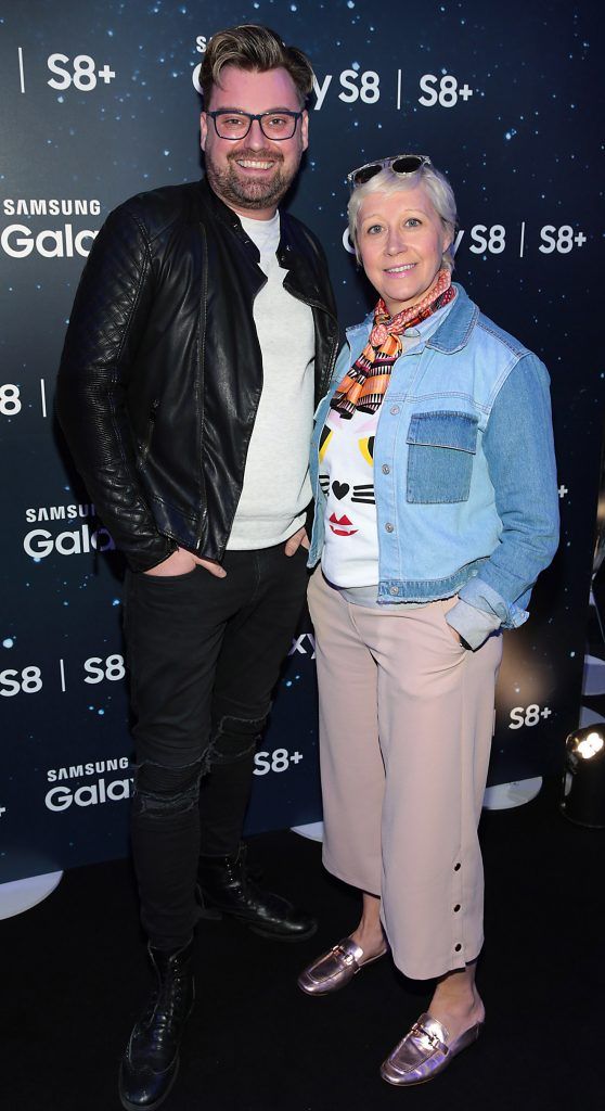 Brendan Scully and Sonja Mohlich pictured at the launch event for the new Samsung Galaxy S8 and S8+ at the RHK, Dublin. Pic: Brian McEvoy