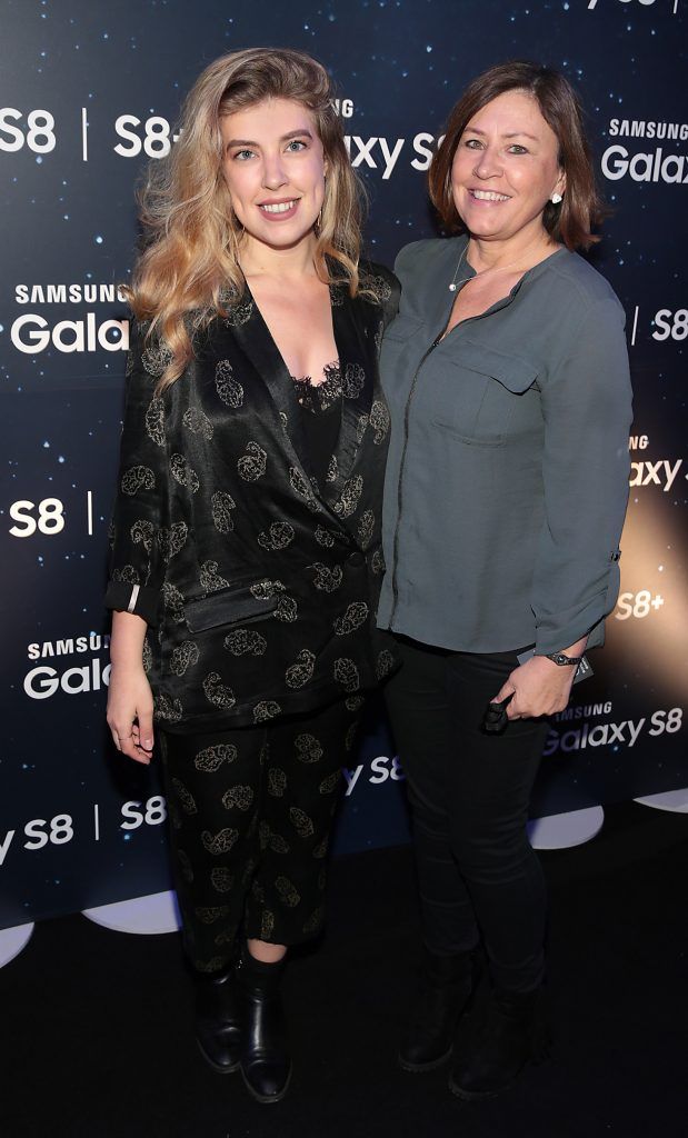 Emma Nolan and Kathleen Nolan pictured at the launch event for the new Samsung Galaxy S8 and S8+ at the RHK, Dublin. Pic: Brian McEvoy