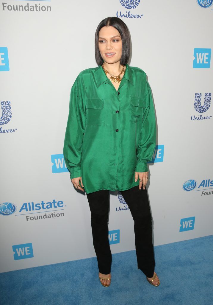 Singer Jessie J attends WE Day California to celebrate young people changing the world at The Forum on April 27, 2017 in Inglewood, California.  (Photo by Jesse Grant/Getty Images for WE)