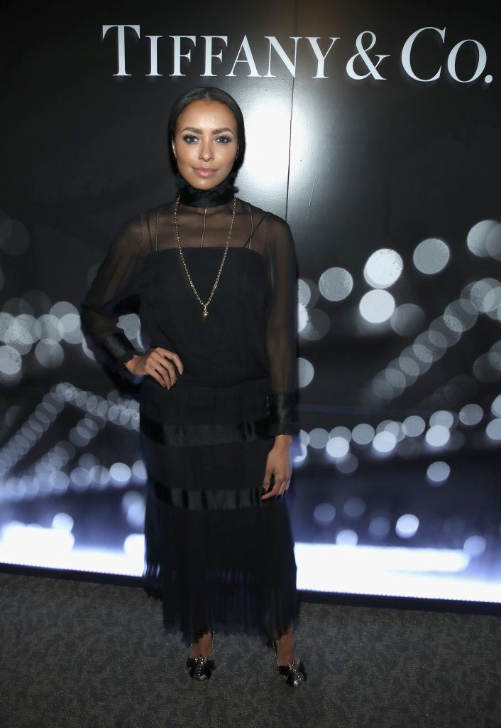Actor Kat Graham at the Tiffany HardWear Los Angeles Preview with The Art of Elysium at Elysium Art Salons on April 26, 2017 in Los Angeles, California.  (Photo by Jonathan Leibson/Getty Images for Tiffany & Co.)